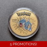 POKEMON - Gyarados gold plated coin (0..