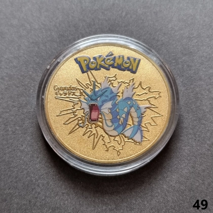 POKEMON - Gyarados gold plated coin (049)