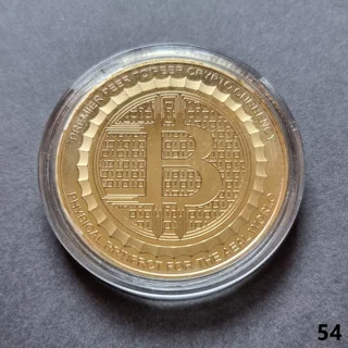 BITCOIN gold plated coi..