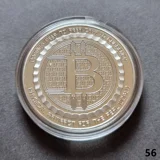 BITCOIN silver plated coin (56)