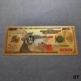 Colourised TOM & JERRY 24k gold plated..