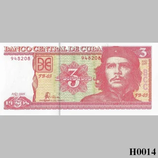 CUBA 3 Pesos 2005 UNC (..