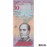 VENEZUELA 10 Bolivares 2018 UNC (B0106)