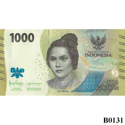 INDONESIA 1000 Rupiah 2022 UNC (B0131)