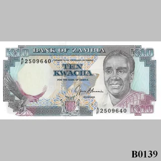 ZAMBIA 10 Kwacha 1991 U..