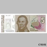 ARGENTINA 5 Australes 1985 UNC (C0101)
