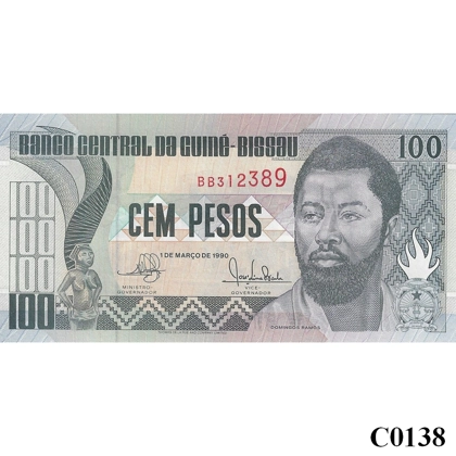 GUINEA-BISSAU 100 Pesos 1990 UNC (C0138)