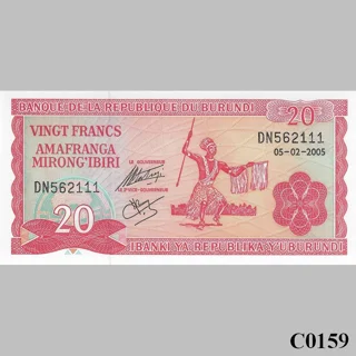 BURUNDI 20 Francs 2005 ..