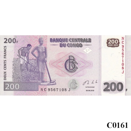CONGO 200 Francs 2013 UNC (C0161)
