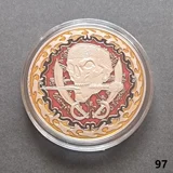 PIRATE SKULL-PIRATE SHIP gold-silver p..