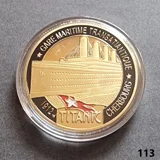 TITANIC (1912) gold plated coin (113)