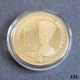 NEFERTITI Queen of Egypt gold plated c..