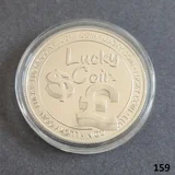 LUCKY COIN Happy Birthday silver plate..
