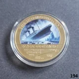 RMS TITANIC 1912 gold plated coin (194)