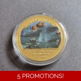 PEARL HARBOR 80th Anniversary gold pla..