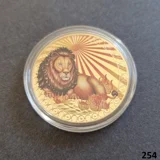 ZODIAC SIGN - LEO gold plated coin (254)