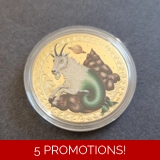 ZODIAC SIGN - CAPRICORN gold plated co..