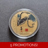 CHINA 2025 YEAR OF THE SNAKE gold plat..