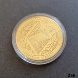 ETHEREUM gold plated coin (256)