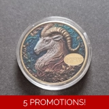 ZODIAC SIGN - CAPRICORN gold plated co..