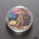 ZODIAC SIGN - LIBRA gold plated coin (..