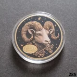 ZODIAC SIGN - ARIES gold plated coin (..