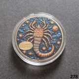 ZODIAC SIGN - SCORPIO gold plated coin..