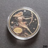 ZODIAC SIGN - SAGITTARIUS gold plated ..