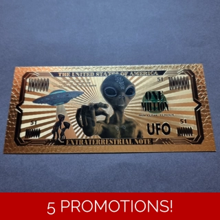 Colourised UFO 24k gold..