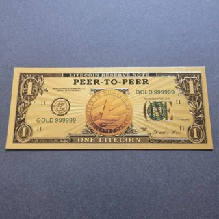 Colourised 1 LITECOIN 2..