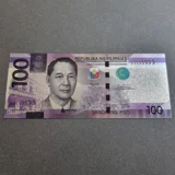 Colourised PHILIPPINES 100 Pesos silve..