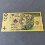 Colourised POLAND 100 Zloty 1994 24k g..