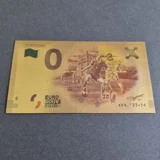 Colourised PORTUGAL - 0 Euro 24k gold ..