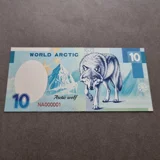 Colourised WORLD ARCTIC Arctic Wolf si..
