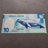 Colourised WORLD ARCTIC Moby Dick silv..