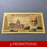 Colourised FRANCE 5 New Francs on 500 ..