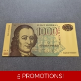 Colourised FINLAND 1000 Markkaa 1986 2..