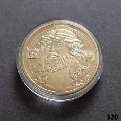 The Crucifixion of Jesus gold plated coin (320)