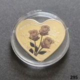 ROSES FOR LOVE - I Love You gold plate..