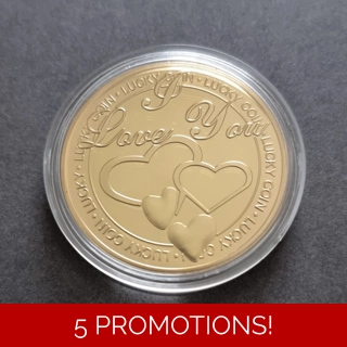 I LOVE YOU Lucky Coin g..