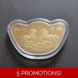 CHINA 2026 YEAR OF THE HORSE gold plat..