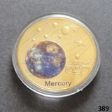SOLAR SYSTEM - MERCURY gold plated coi..