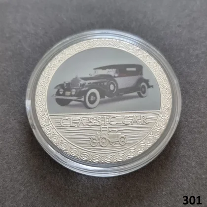 CLASSIC CAR silver plated coin (301)