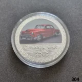 CLASSIC CAR silver plated coin (304)