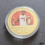 LeBron James gold plated coin (367)