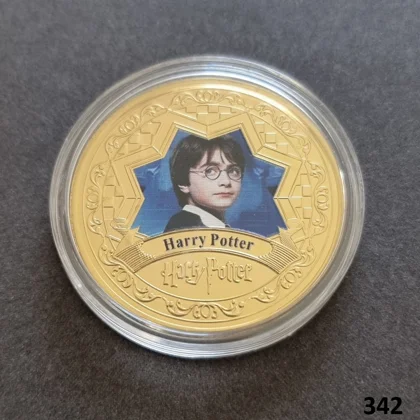 HARRY POTTER gold plated coin (342)