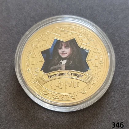HARRY POTTER - Hermione Granger gold plated coin (346)