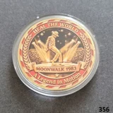 MICHAEL JACKSON gold plated coin (356)