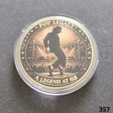 MICHAEL JACKSON gold plated coin (357)
