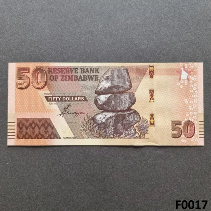 ZIMBABWE 50 Dollars 2020 UNC (F0017)